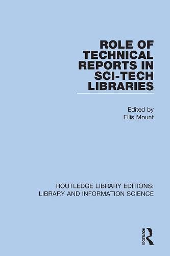 Cover image for Role of Technical Reports in Sci-Tech Libraries