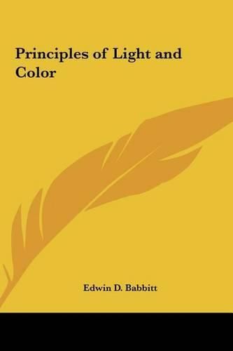 Cover image for Principles of Light and Color