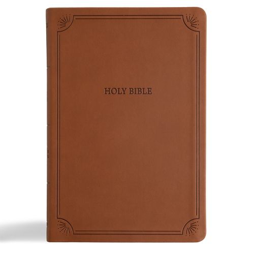 Cover image for NASB Large Print Thinline Bible, Value Edition, Brown Leathertouch