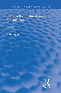 Cover image for Introduction to the Science of Language: Vol 1