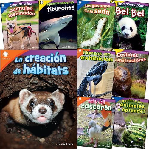 Cover image for Smithsonian Informational Text: Animals Spanish Grades K-2: 9-Book Set