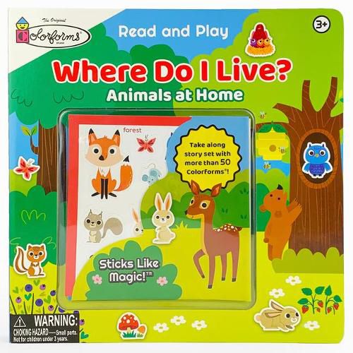 Cover image for Where Do I Live? (Colorforms): Animals at Home