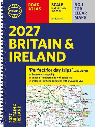 Cover image for Philip's 2027 Road Atlas Britain & Ireland