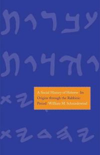 Cover image for A Social History of Hebrew: Its Origins Through the Rabbinic Period