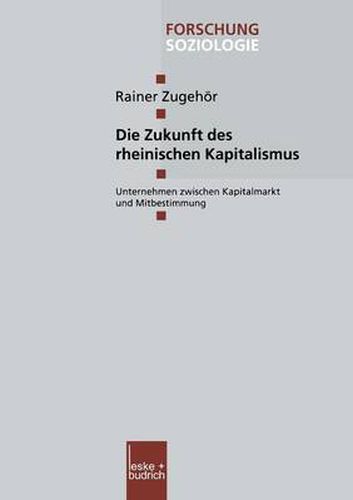 Cover image for Die Zukunft Des Rheinischen Kapitalismus