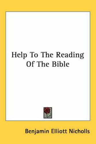 Cover image for Help to the Reading of the Bible