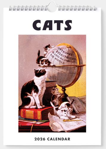Cover image for Vintage Cats 2026 Wall Calendar
