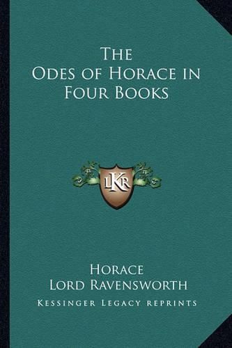 Cover image for The Odes of Horace in Four Books