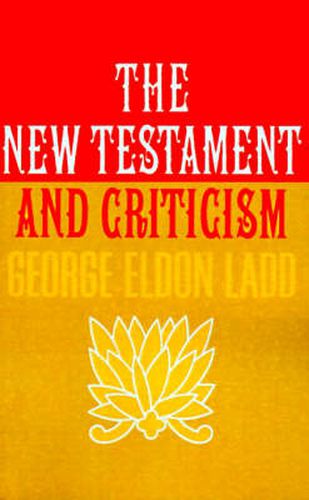 Cover image for The New Testament and Criticism