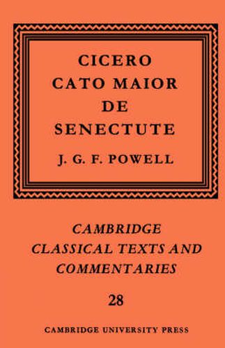 Cicero: Cato Maior de Senectute