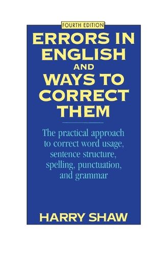 Cover image for Errors in English and Ways to Correct Them