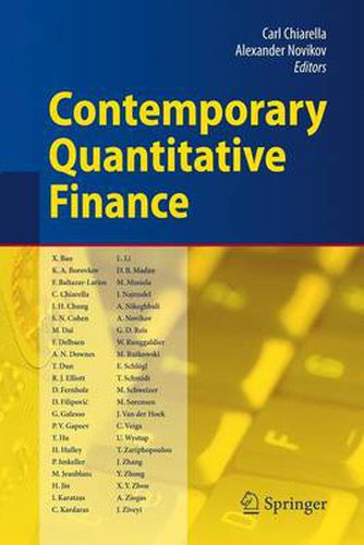 Cover image for Contemporary Quantitative Finance: Essays in Honour of Eckhard Platen