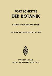 Cover image for Fortschritte der Botanik