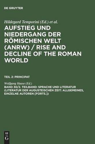 Cover image for Sprache Und Literatur (Literatur Der Augusteischen Zeit: Allgemeines, Einzelne Autoren [Forts.])