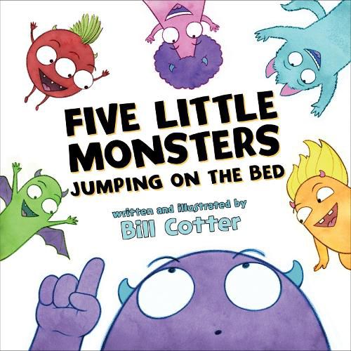 Cover image for Five Little Monsters Jumping on the Bed