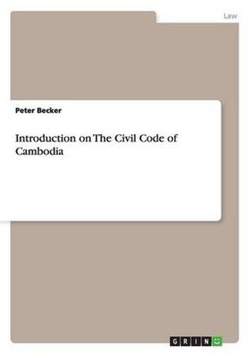 Cover image for Introduction on The Civil Code of Cambodia