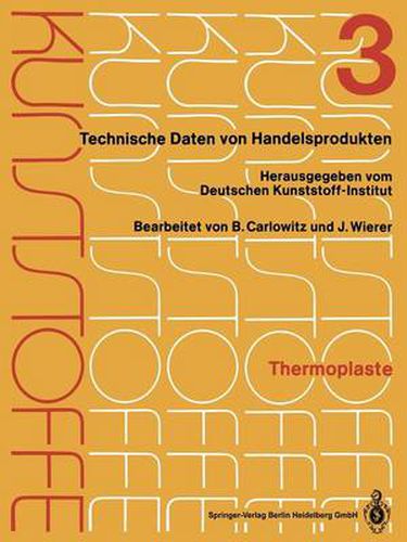 Cover image for Thermoplaste: Merkblatter 805-1200