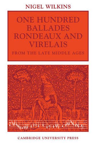 Cover image for One Hundred Ballades, Rondeaux and Virelais from the Late Middle Ages