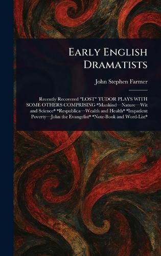 Cover image for Early English Dramatists