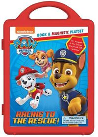 Cover image for Nickelodeon Paw Patrol: Racing to the Rescue!: Book & Magnetic Play Set