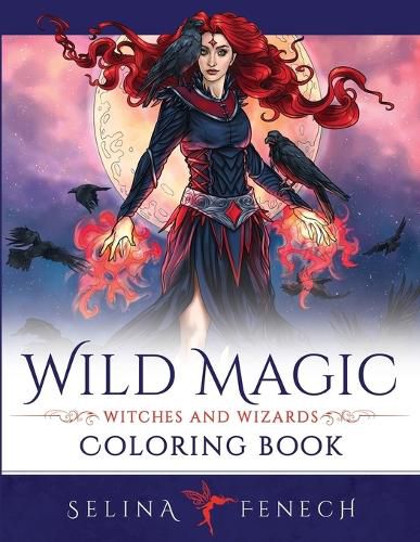 Cover image for Wild Magic - Witches and Wizards Coloring Book