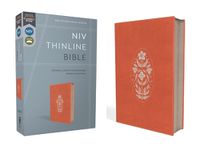 Cover image for NIV, Thinline Bible, Leathersoft, Coral, Zippered, Red Letter, Comfort Print