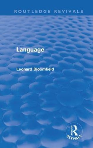 Cover image for Language (Routledge Revivals)