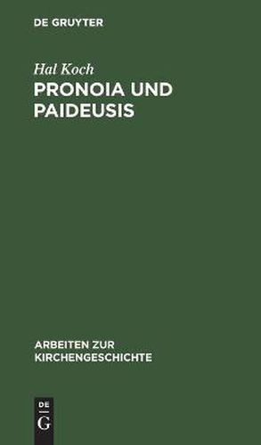 Cover image for Pronoia und Paideusis