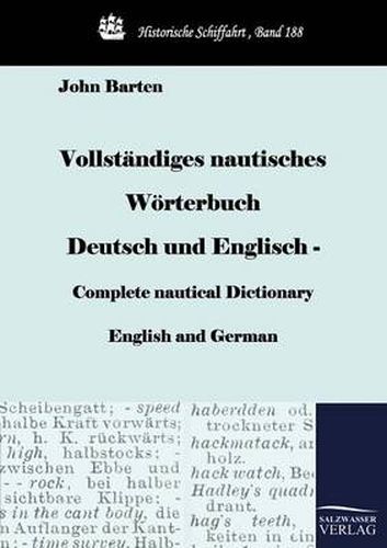 Cover image for Vollstandiges nautisches Woerterbuch Deutsch und Englisch - Complete nautical Dictionary English and German