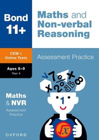 Cover image for Bond 11+: Bond 11+ CEM Maths & Non-verbal Reasoning Assessment Papers 8-9 Years