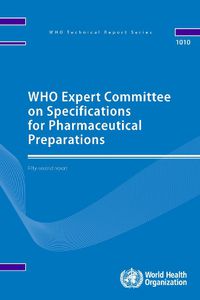 Cover image for WHO Expert Committee on Specifications for Pharmaceutical Preparations  fifty-second report: Fifty-second report