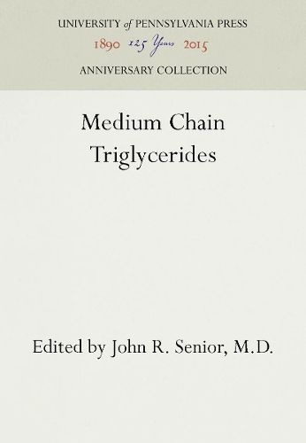 Cover image for Medium Chain Triglycerides