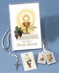 Cover image for First Mass Book Vinyl Set: An Easy Way of Participating at Mass for Boys and Girls