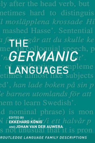 Cover image for The Germanic Languages