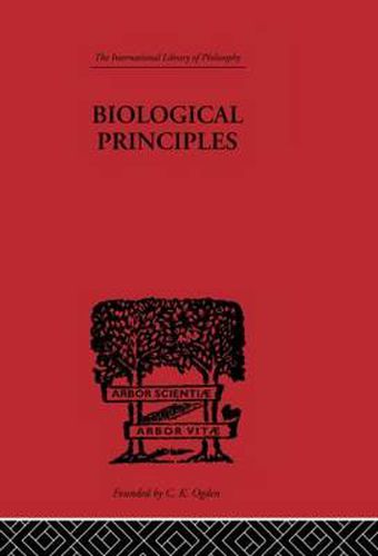Cover image for Biological Principles: A Critical Study
