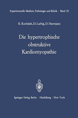 Cover image for Die Hypertrophische Obstruktive Kardiomyopathie