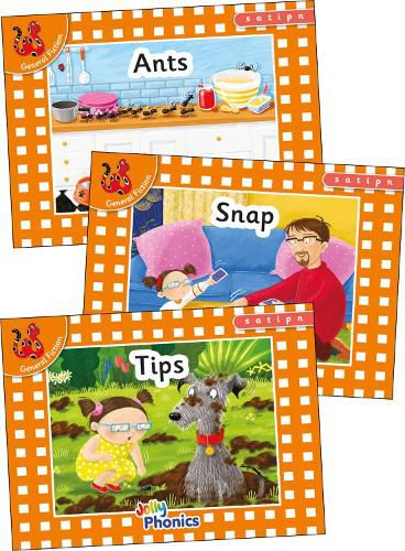 Cover image for Jolly Phonics Orange Level Readers Set 1: in Precursive Letters (British English edition)