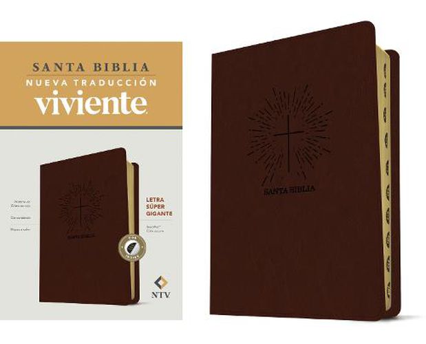 Cover image for Santa Biblia Ntv, Letra Super Gigante (Sentipiel, Cafe Oscuro, Indice, Letra Roja)