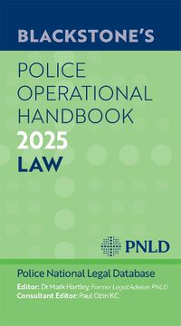 Cover image for Blackstone's Police Operational Handbook 2025