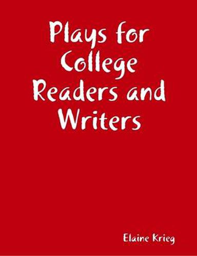 Cover image for Plays for College Readers and Writers