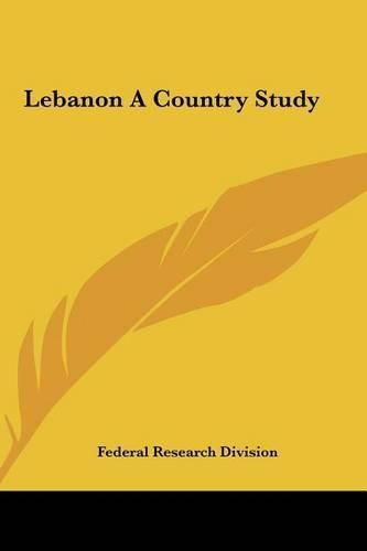 Cover image for Lebanon a Country Study