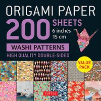 Cover image for Origami Paper 200 Sheets Washi Patterns 6 (15 CM)