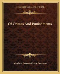 Cover image for Of Crimes and Punishments