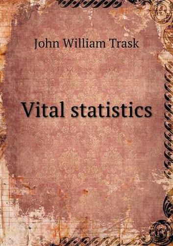 Cover image for Vital statistics