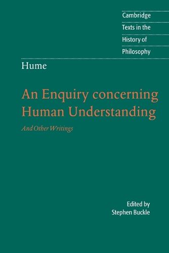 Cover image for Hume: An Enquiry Concerning Human Understanding: And Other Writings