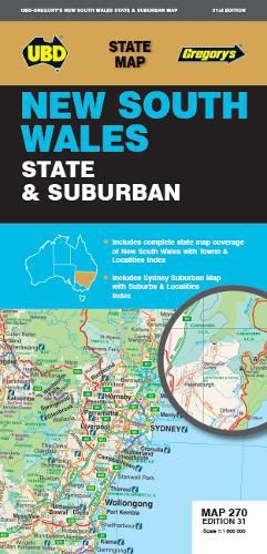 Cover image for New South Wales State & Suburban Map 270 31st ed