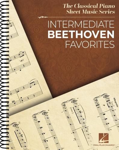 Cover image for Intermediate Beethoven Favorites: Classical Piano Sheet Music Series