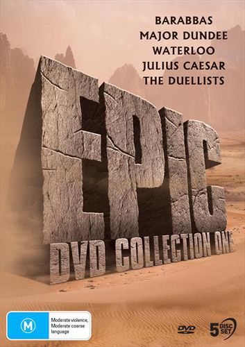 Epic DVD - Barabbas / Major Dundee / Waterloo / Julius Caesar / Duellists, The : Collection 1