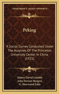 Cover image for Peking: A Social Survey Conducted Under the Auspices of the Princeton University Center in China (1921)