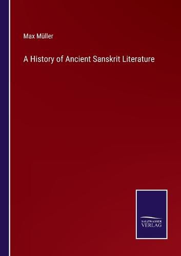 Cover image for A History of Ancient Sanskrit Literature